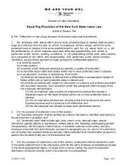Equal Pay Provision